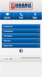 Mobile Screenshot of harrisautoandtire.com