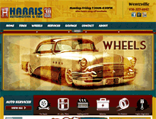 Tablet Screenshot of harrisautoandtire.com